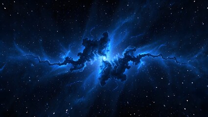 Obraz premium Blue Nebula Space Cloud Cosmic Dust Star Formation Galaxy