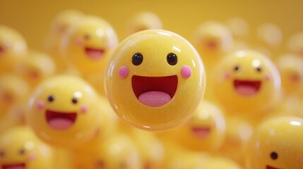 Joyful 3D Emojis: A Celebration of Happiness