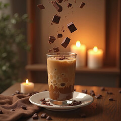 cup of coffee with chocolate