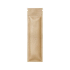 brown paper bag design with transparent background