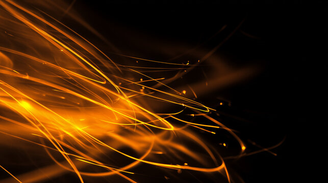 abstract fire background with sparkles