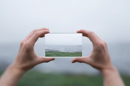 A person changes their reality by looking through a new lens.A clear, positive, and instantly understandable metaphor for cognitive reframing, optimism, and the power of changing one's perspective