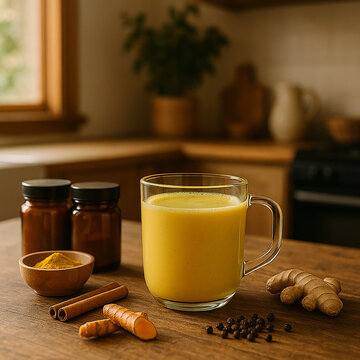Golden Milk (Masala Haldi Doodh)