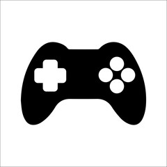  PS game stick icon white on background © Amirah
