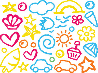 Colorful Summer Doodle Collection