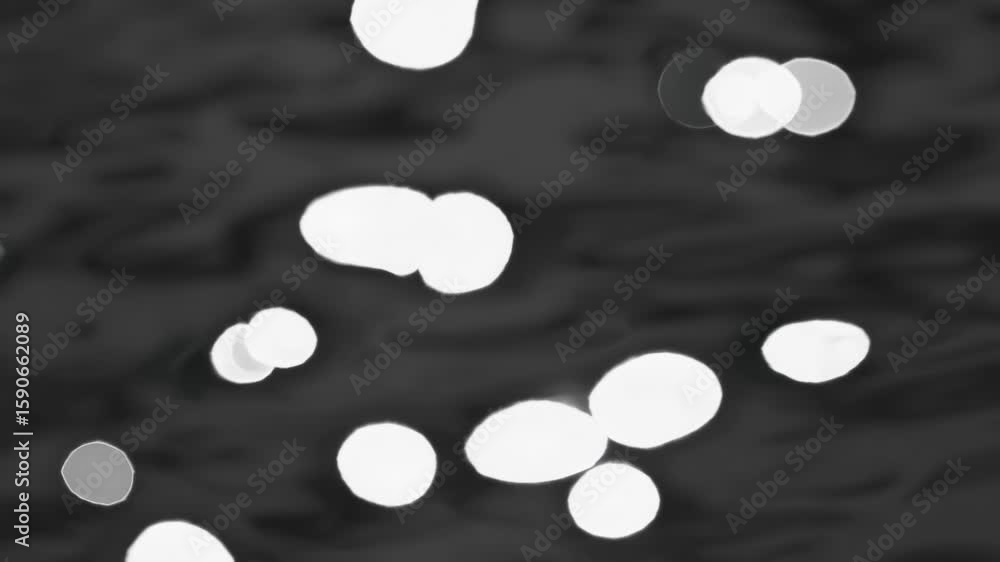 Wall mural bokeh light dance: abstract glowing shapes in motion with smooth transitions