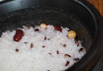 Korean Purple Rice Stone Pot Rice