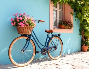 bicycle and flowers