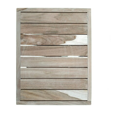 wooden shelves isolated on white