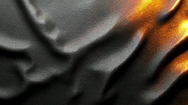 Leather texture ripple with gradient shine and bold edge motion