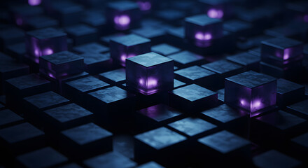Glowing Cubes: Abstract Data Network