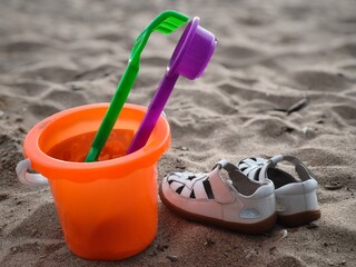 toys on the sand