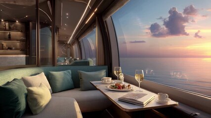 the scene conveys an air of exclusivity and comfort inviting affluent travelers to embark on their next adventure or business endeavor.