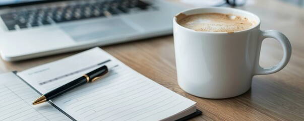 Morning Motivation: Cup of Coffee and Prioritized Task List Sparking Productivity and Focus