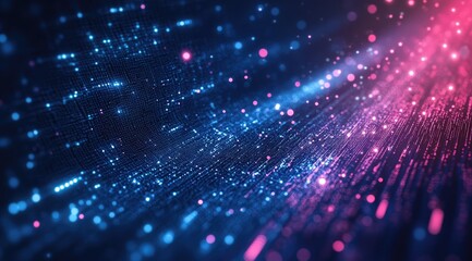 Fototapeta premium Abstract digital network, vibrant colors