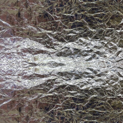 abstract pattern of wrinkle aluminum foil sheet