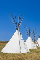 Native american indian tent village replica © Martina