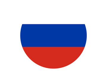 round flag of Russia vector	