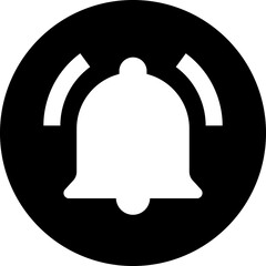 Black Emergency Alarm Icon