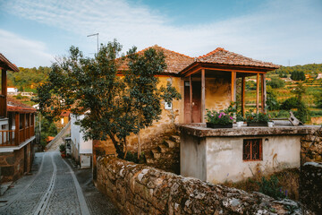 Charming traditional house stands proudly in Tarouca, Viseu, Portugal, showcasing the region's...