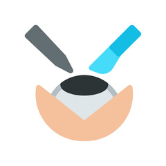 surgery eye simple flat icon illustration