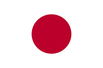 round flag of Japan vector	