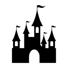 Silhouette Castle Illustration