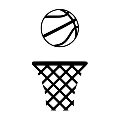 Basketball Hoop Silhouette Icon