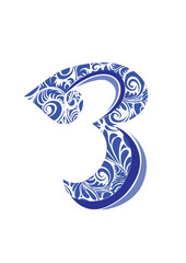 Naklejka premium vector illustration of an abstract ornament