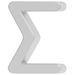 3D Sigma Icon