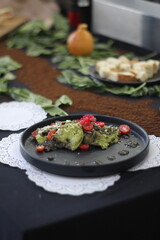 plato de pasta pesto