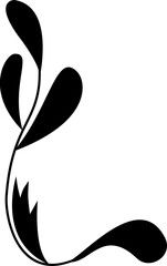 Flower Logo Silhouette