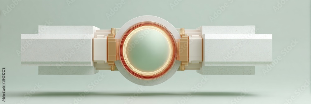 Poster premium quantum computer core with futuristic circuits and glowing matrix modern tech innovation for