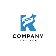 Letter K Genetic Logo Icon Vector