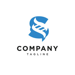 Letter S Genetic Logo Icon Vector