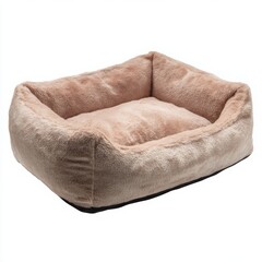 Cozy plush pet bed with raised sides for comfort and security perfect for small dogs and cats