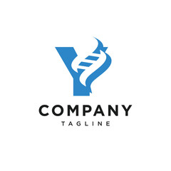 Letter Y Genetic Logo Icon Vector