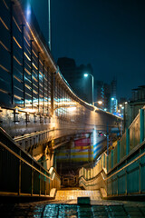 Obraz premium 雨の夜の東京