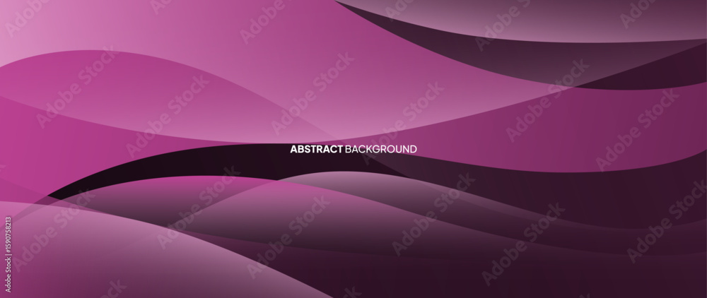 Poster Purple abstract background with subtle color gradations and shaded curved lines. A neatly arranged wave-like pattern.	