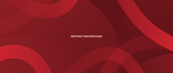 Red abstract background with abstract geometry objects. Vector template for digital luxury business banner, contemporary formal invitation, luxury voucher