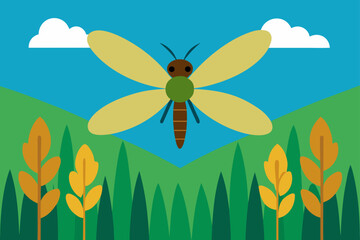 dragonfly on a flower