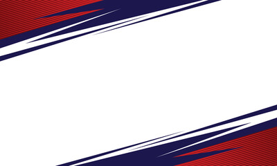 Abstract Red and Blue Diagonal Shapes on White Background © MustikaRatna