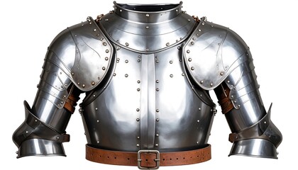 Medieval steel armor, full view