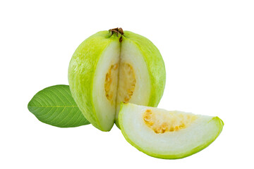 High Quality PNG Picture of fresh guava fruit on white background