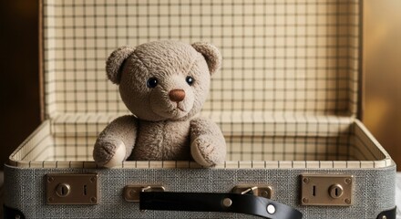 Teddy Bear's Luggage: A Childhood Adventure in a Suitcase, Teddy Travels: A Soft Toy on a Journey in an Antique Suitcase