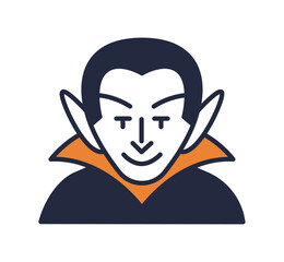 吸血鬼のアイコンイラスト / ベクター