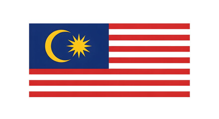 Flag of Malaysia National Symbol of Asian Country Patriotism and Identity