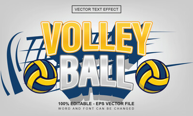 Volley ball Text Effect