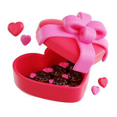 Valentine Chocolate 3D Icon