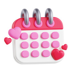 Love Calendar 3D Icon